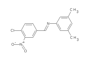 N-(4-chloro-3-nitrobenzylidene)-3,5-dimethylaniline