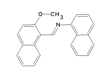 N-[(2-methoxy-1-naphthyl)methylene]-1-naphthalenamine