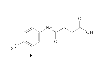 4-[(3-fluoro-4-methylphenyl)amino]-4-oxobutanoic acid