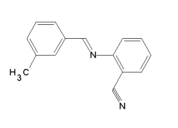 2-[(3-methylbenzylidene)amino]benzonitrile