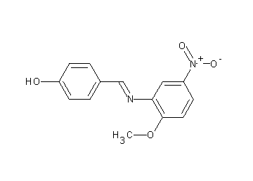 4-{[(2-methoxy-5-nitrophenyl)imino]methyl}phenol