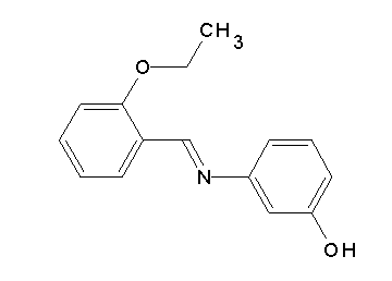 3-[(2-ethoxybenzylidene)amino]phenol