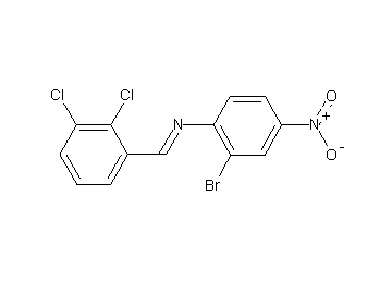(2-bromo-4-nitrophenyl)(2,3-dichlorobenzylidene)amine