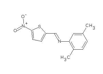 (2,5-dimethylphenyl)[(5-nitro-2-thienyl)methylene]amine