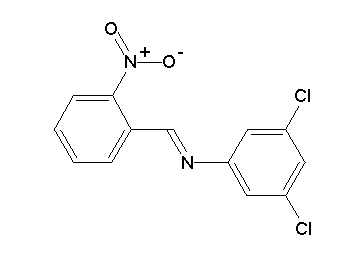 (3,5-dichlorophenyl)(2-nitrobenzylidene)amine (3,5-dichlorophenyl)(2-nitrobenzylidene)amine