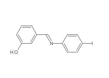 3-{[(4-iodophenyl)imino]methyl}phenol
