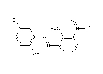 4-bromo-2-{[(2-methyl-3-nitrophenyl)imino]methyl}phenol