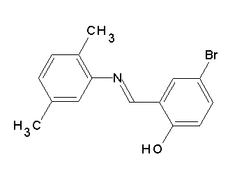 4-bromo-2-{[(2,5-dimethylphenyl)imino]methyl}phenol