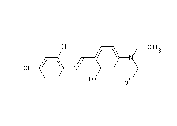 2-{[(2,4-dichlorophenyl)imino]methyl}-5-(diethylamino)phenol