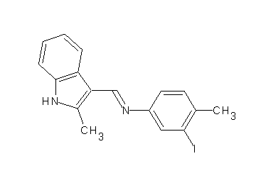 (3-iodo-4-methylphenyl)[(2-methyl-1H-indol-3-yl)methylene]amine