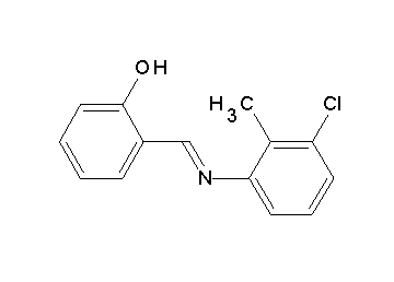 2-{[(3-chloro-2-methylphenyl)imino]methyl}phenol