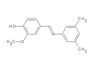 4-{[(3,5-dimethylphenyl)imino]methyl}-2-methoxyphenol - Click Image to Close