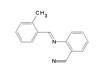 2-[(2-methylbenzylidene)amino]benzonitrile