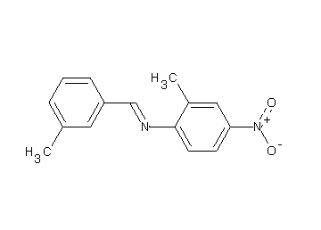 (3-methylbenzylidene)(2-methyl-4-nitrophenyl)amine