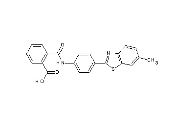 2-({[4-(6-methyl-1,3-benzothiazol-2-yl)phenyl]amino}carbonyl)benzoic acid