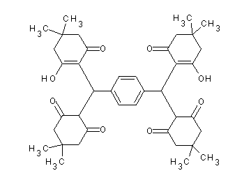 2,2'-{1,4-phenylenebis[(2-hydroxy-4,4-dimethyl-6-oxo-1-cyclohexen-1-yl)methylene]}bis(5,5-dimethyl-1,3-cyclohexanedione)