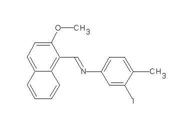 (3-iodo-4-methylphenyl)[(2-methoxy-1-naphthyl)methylene]amine