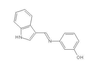 3-[(1H-indol-3-ylmethylene)amino]phenol
