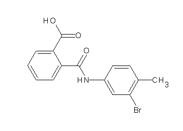 2-{[(3-bromo-4-methylphenyl)amino]carbonyl}benzoic acid