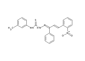 3-(2-nitrophenyl)-1-phenyl-2-propen-1-one N-(3-methylphenyl)thiosemicarbazone