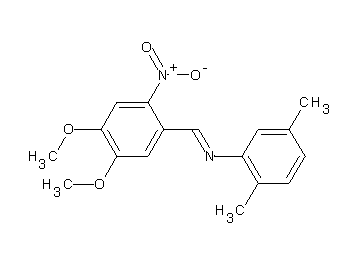 N-(4,5-dimethoxy-2-nitrobenzylidene)-2,5-dimethylaniline