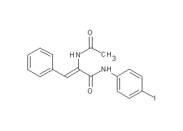 2-(acetylamino)-N-(4-iodophenyl)-3-phenylacrylamide