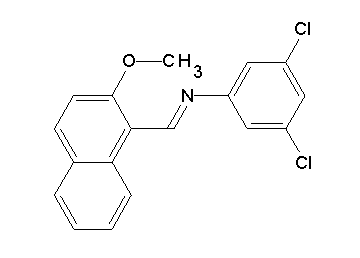 (3,5-dichlorophenyl)[(2-methoxy-1-naphthyl)methylene]amine