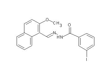 3-iodo-N'-[(2-methoxy-1-naphthyl)methylene]benzohydrazide - Click Image to Close