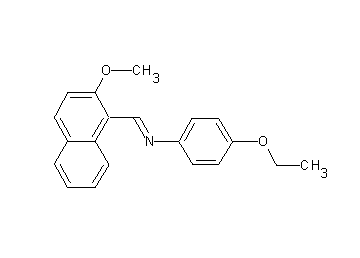 (4-ethoxyphenyl)[(2-methoxy-1-naphthyl)methylene]amine - Click Image to Close