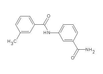 N-[3-(aminocarbonyl)phenyl]-3-methylbenzamide