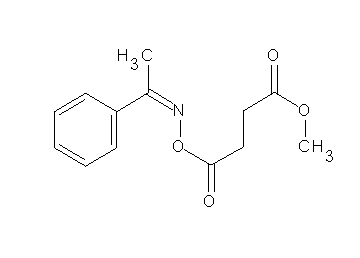 methyl 4-oxo-4-{[(1-phenylethylidene)amino]oxy}butanoate