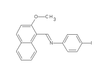 (4-iodophenyl)[(2-methoxy-1-naphthyl)methylene]amine