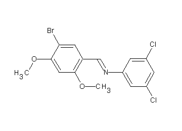 N-(5-bromo-2,4-dimethoxybenzylidene)-3,5-dichloroaniline
