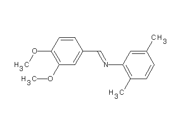 N-(3,4-dimethoxybenzylidene)-2,5-dimethylaniline