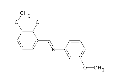 2-methoxy-6-{[(3-methoxyphenyl)imino]methyl}phenol