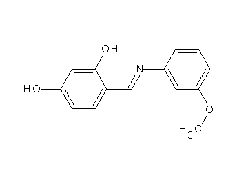 4-{[(3-methoxyphenyl)imino]methyl}-1,3-benzenediol