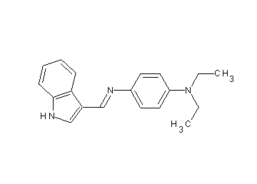 N,N-diethyl-N'-(1H-indol-3-ylmethylene)-1,4-benzenediamine