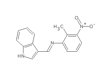 N-(1H-indol-3-ylmethylene)-2-methyl-3-nitroaniline
