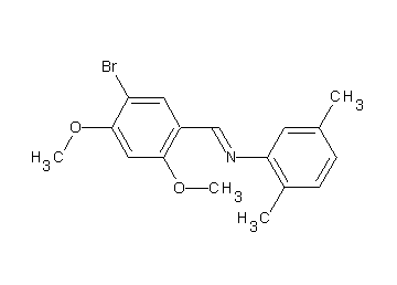 N-(5-bromo-2,4-dimethoxybenzylidene)-2,5-dimethylaniline
