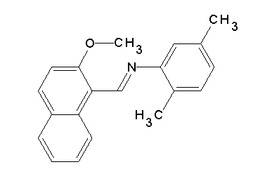 N-[(2-methoxy-1-naphthyl)methylene]-2,5-dimethylaniline