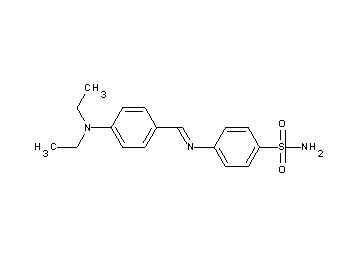 4-{[4-(diethylamino)benzylidene]amino}benzenesulfonamide