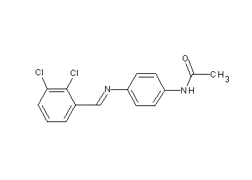 N-{4-[(2,3-dichlorobenzylidene)amino]phenyl}acetamide