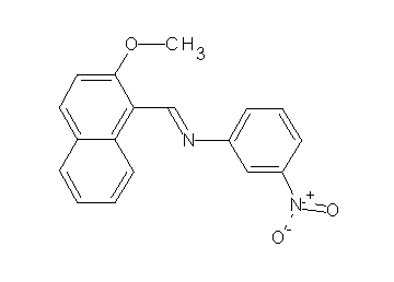 N-[(2-methoxy-1-naphthyl)methylene]-3-nitroaniline