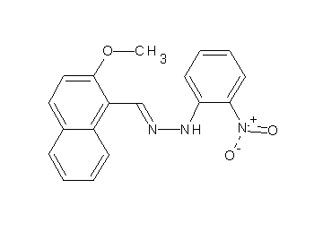 1-[(2-methoxy-1-naphthyl)methylene]-2-(2-nitrophenyl)hydrazine