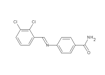 4-[(2,3-dichlorobenzylidene)amino]benzamide
