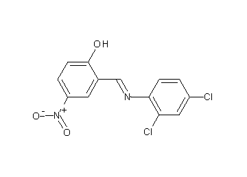 2-{[(2,4-dichlorophenyl)imino]methyl}-4-nitrophenol