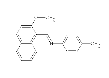 N-[(2-methoxy-1-naphthyl)methylene]-4-methylaniline