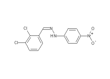 1-(2,3-dichlorobenzylidene)-2-(4-nitrophenyl)hydrazine 1-(2,3-dichlorobenzylidene)-2-(4-nitrophenyl)hydrazine