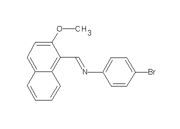 (4-bromophenyl)[(2-methoxy-1-naphthyl)methylene]amine