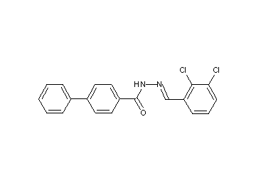 N'-(2,3-dichlorobenzylidene)-4-biphenylcarbohydrazide - Click Image to Close